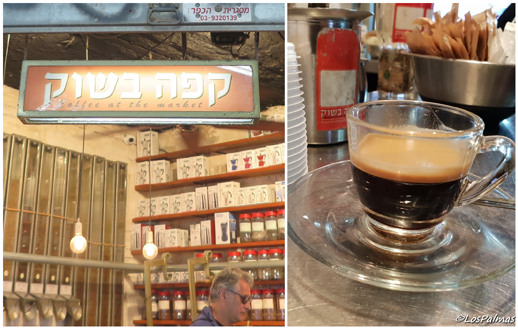 Comer y beber en Tel Aviv, Café en mercado Carmelo - Carmel coffee caffè