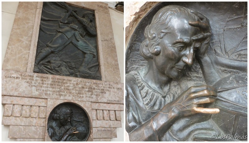 Dedo portafortuna de Cristóbal Colón en Piazza Castello de Turín - Torino