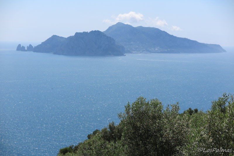 Panorámica de Capri desde Termini