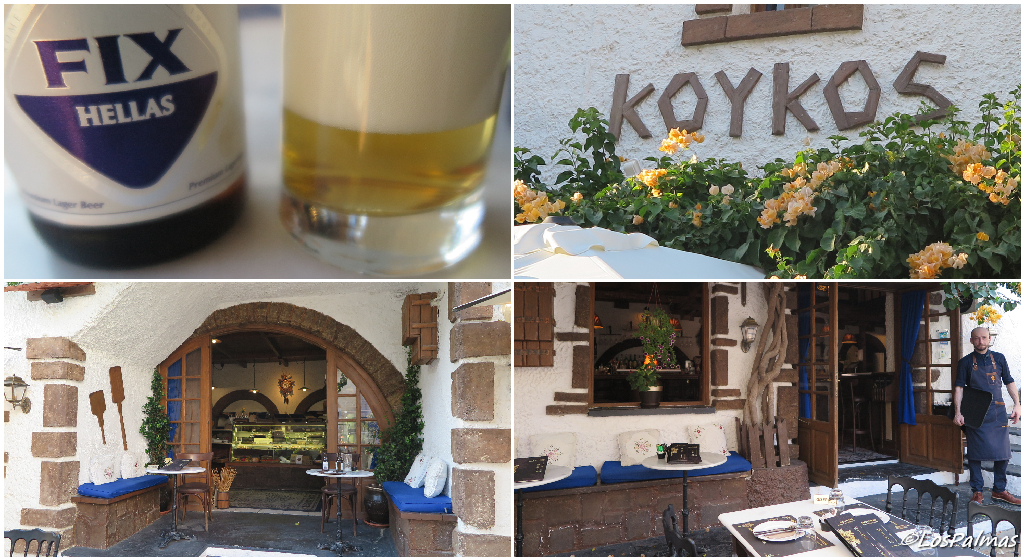 Koykos restaurante con terraza en Rodas city, Grecia Greece