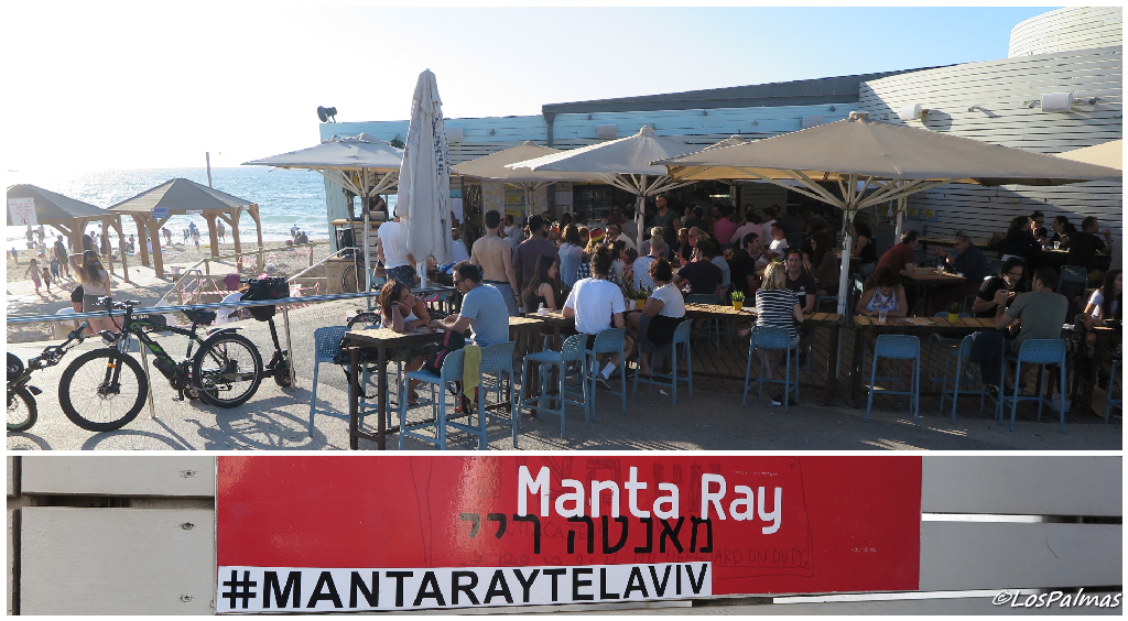 Manta Ray chiringuito playa de Tel Aviv Alma Beach