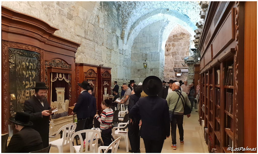 interior muro de las lamentaciones jerusalén - gerusalemme - jerusalem 