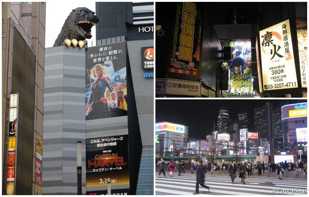 Godzilla Tokio Kabukicho barrio rojo en Shinjuku Japon Japan Tokyo