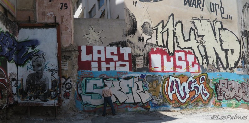 Grafiti en Exarchia Atenas Atene Athens