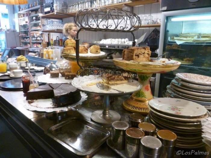 Maravillosas tartas caseras en De Bakkerswinkel centrum de Amsterdam
